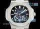 3K Factory Swiss Replica Patek Philippe Nautilus 5712 Blue Dial Moon Phase Stainless Steel Watch (3)_th.jpg